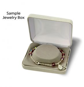 First Communion February Birthstone Bracelet - 5 1/2" 
